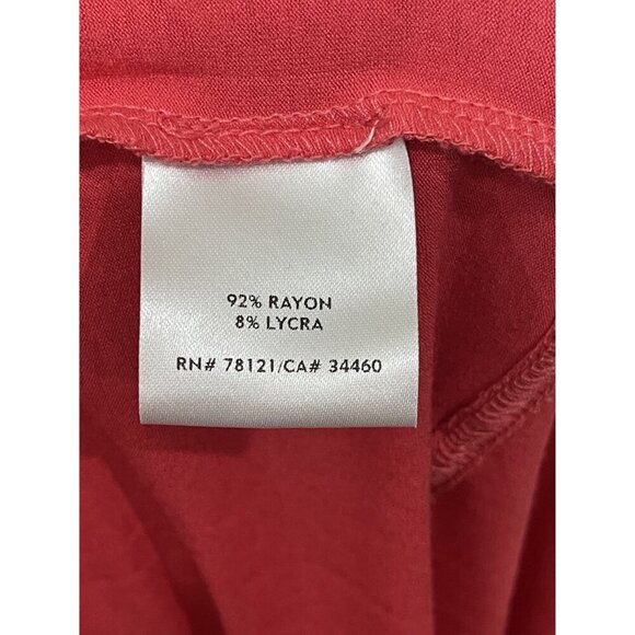 Eileen Fisher Coral Sleeveless Bubble Hem Midi Dress Size Medium Made in USA - Picture 9 of 12